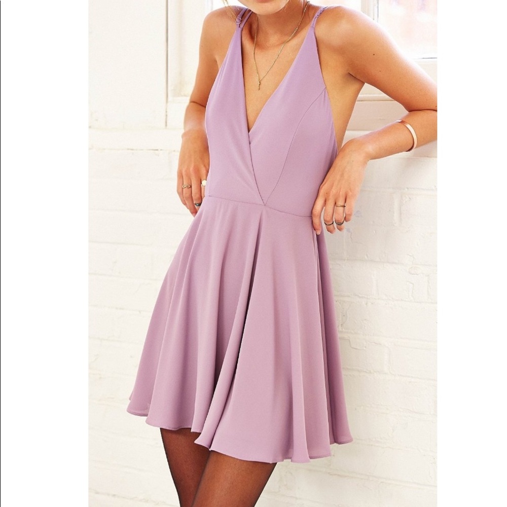 Strappy back skater dress